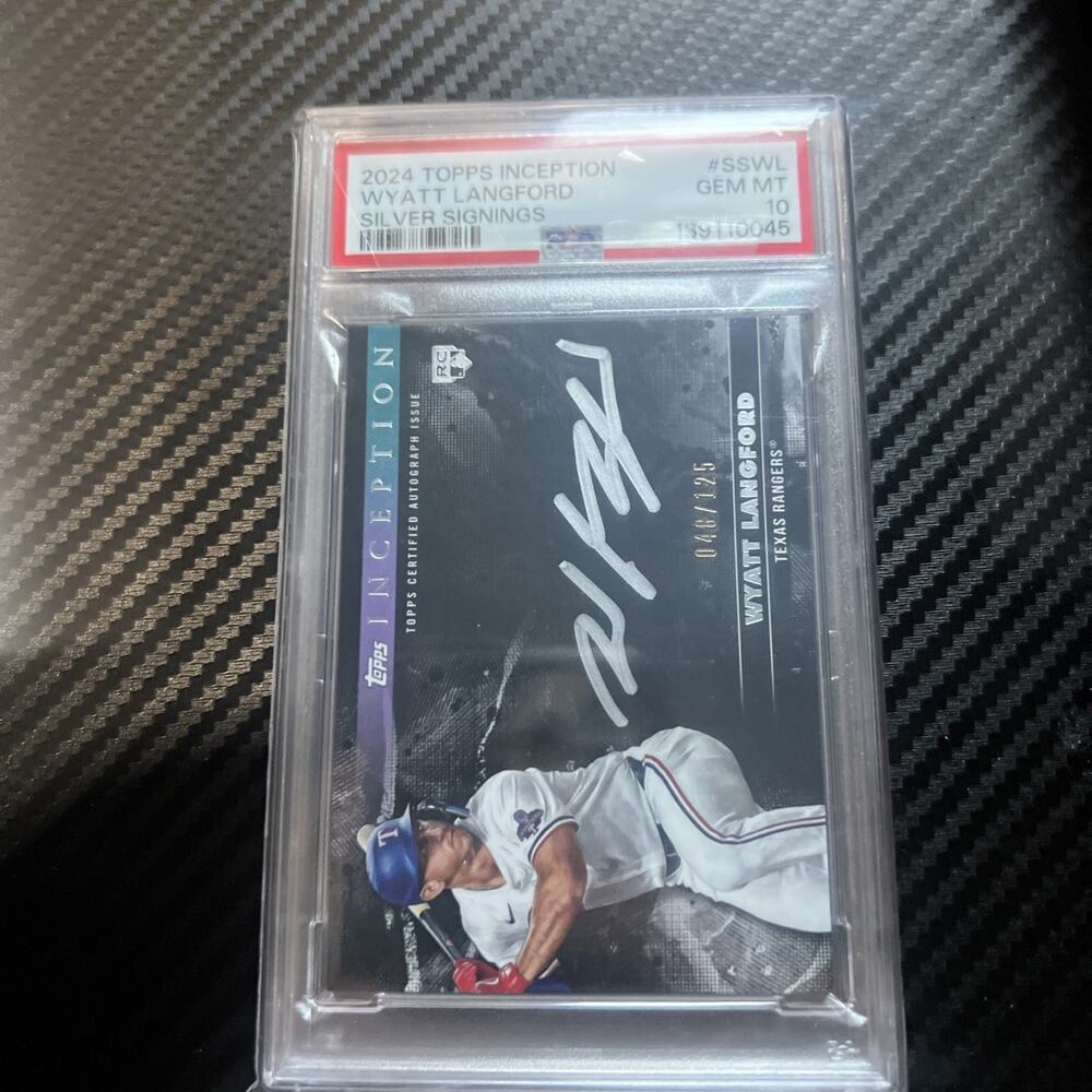 2024 Topps Inception - Silver Signings Wyatt Langford #SS-WL /125 (AU, RC)